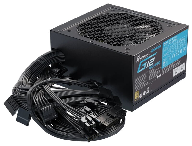 SEASONIC zdroj G12-GC-650 (V1.5) Gold / 650W / ATX / 120mm fan / 80PLUS Gold SEASONIC zdroj G12-GC-650 (V1.5) Gold / 650W / ATX / 120mm fan / 80PLUS Gold