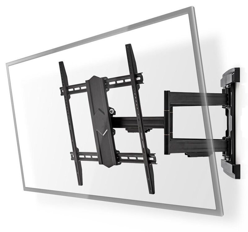 NEDIS nástěnný TV držák/ 43 - 100"/ nosnost 70 kg/ polohovatelný/ ocel/ černý