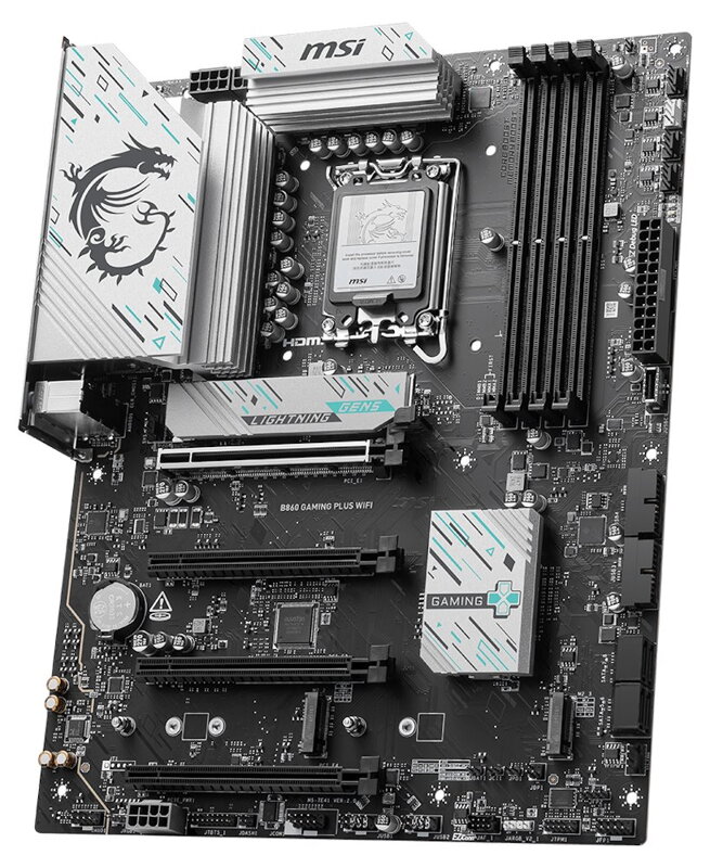 MSI B860 GAMING PLUS WIFI / INTEL B860 / LGA1851 / 4x DDR5 / M.2 / WiFi / ATX MSI B860 GAMING PLUS WIFI / INTEL B860 / LGA1851 / 4x DDR5 / M.2 / WiFi / ATX