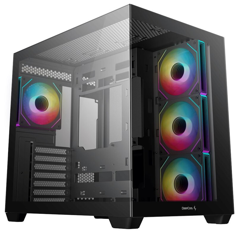 DEEPCOOL skříň CG530 4F / ATX / 4x120mm ARGB fans / USB 3.0 / USB-C/ panoramatická / černá DEEPCOOL skříň CG530 4F / ATX / 4x120mm ARGB fans / USB 3.0 / USB-C/ panoramatická / černá