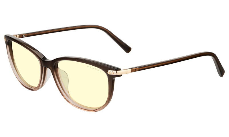 GUNNAR kancelářske/herní brýle  INGRID COCOA FADE CRYSTAL jantarová skla BLF 65 GUNNAR focus