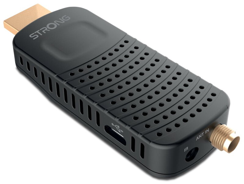 STRONG DVB-T/T2 tuner HDMI stick SRT 84/ Full HD/ H.265/HEVC/ externí anténa/ EPG/ PVR/ HDMI/ USB/ micro USB/ IR/ černý STRONG DVB-T/T2 tuner HDMI stick SRT 84/ Full HD/ H.265/HEVC/ externí anténa/ EPG/ PVR/ HDMI/ USB/ micro USB/ IR/ černý