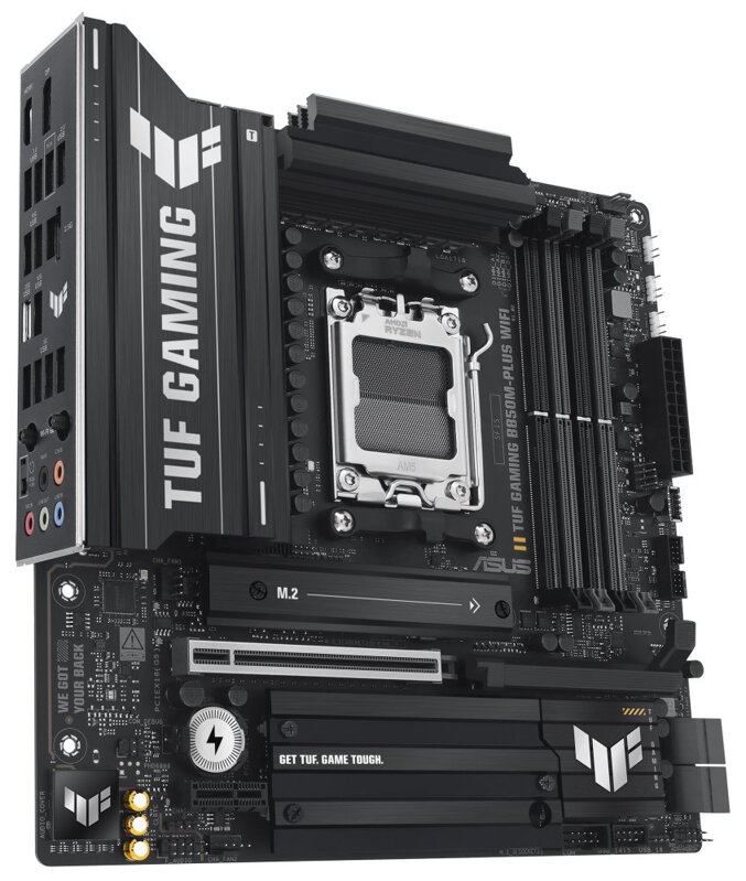 ASUS TUF GAMING B850M-PLUS WIFI / B850 / AM5 / DDR5 / DP / HDMI / USB-C / 3x M.2 / WIFI / mATX ASUS TUF GAMING B850M-PLUS WIFI / B850 / AM5 / DDR5 / DP / HDMI / USB-C / 3x M.2 / WIFI / mATX