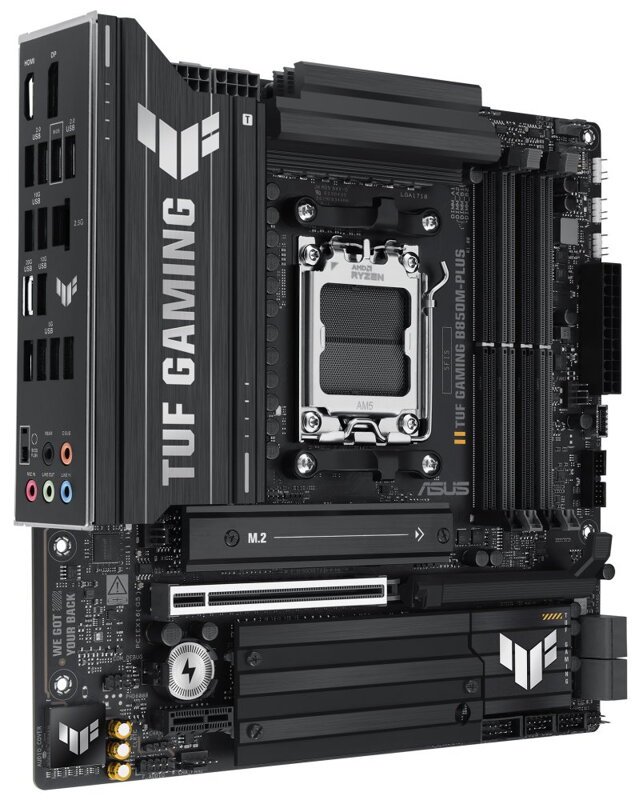 ASUS TUF GAMING B850M-PLUS / B850 / AM5 / DDR5 / DP / HDMI / USB-C / 3x M.2 / mATX