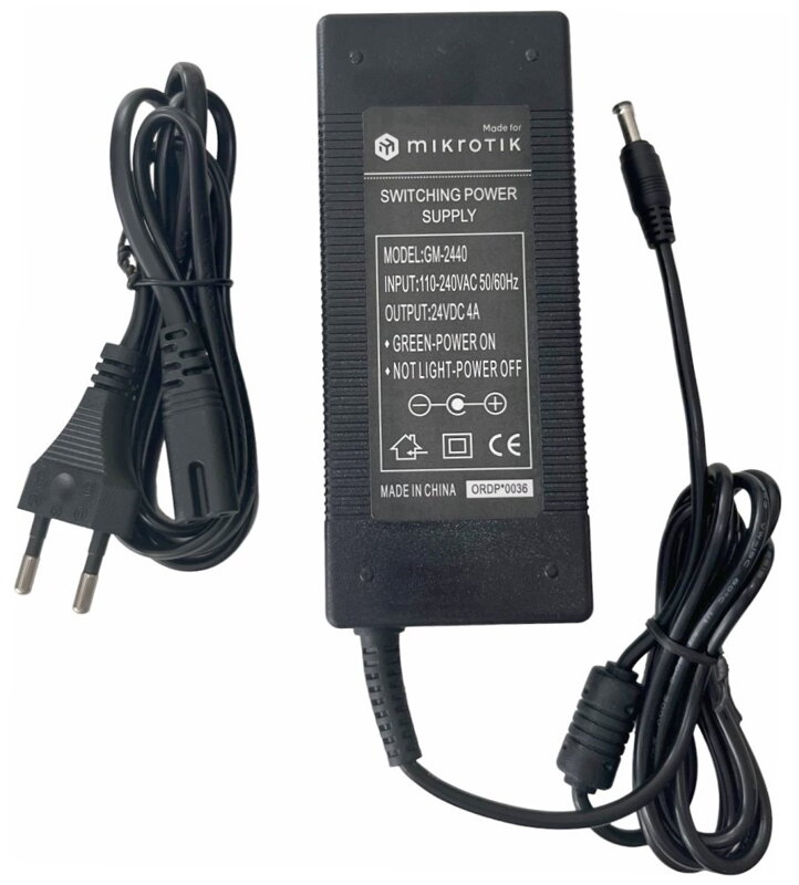 MikroTik GM-2440 napájecí adaptér 24V, 4A, výkon 96W MikroTik GM-2440 napájecí adaptér 24V, 4A, výkon 96W