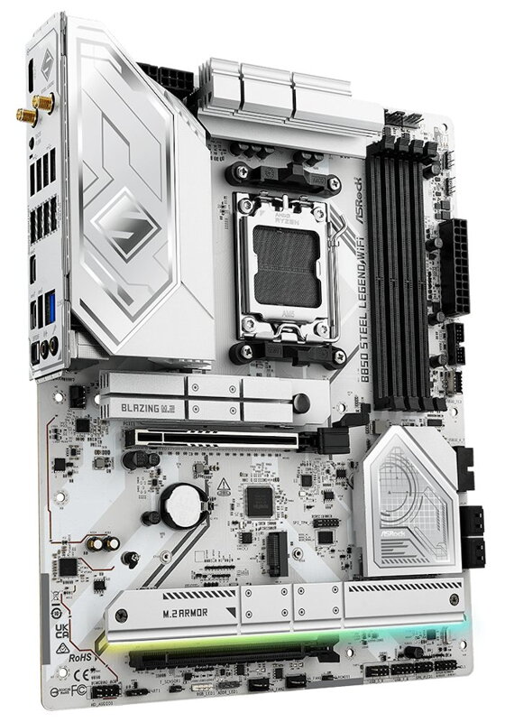 ASRock B850 Steel Legend WiFi / AMD B850 / AM5 / 4x DDR5 DIMM / 4x M.2 / HDMI / USB-C / WiFi / ATX ASRock B850 Steel Legend WiFi / AMD B850 / AM5 / 4x DDR5 DIMM / 4x M.2 / HDMI / USB-C / WiFi / ATX