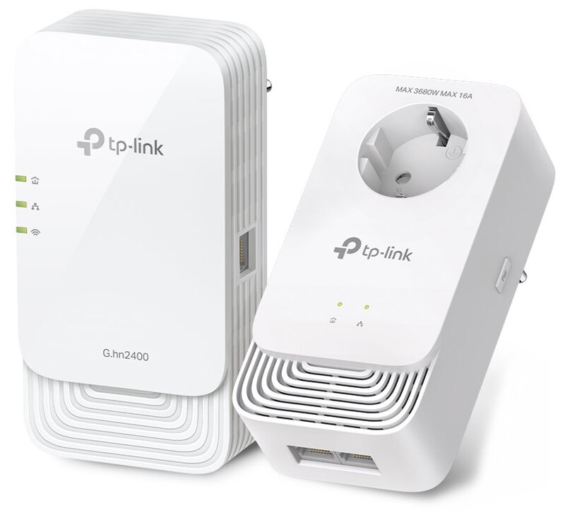 TP-Link PGW2440 KIT Powerline adaptér, G.hn2400, KIT 1× PGW2440 + 1× PG2400P, WiFi AX1800 TP-Link PGW2440 KIT Powerline adaptér, G.hn2400, KIT 1× PGW2440 + 1× PG2400P, WiFi AX1800