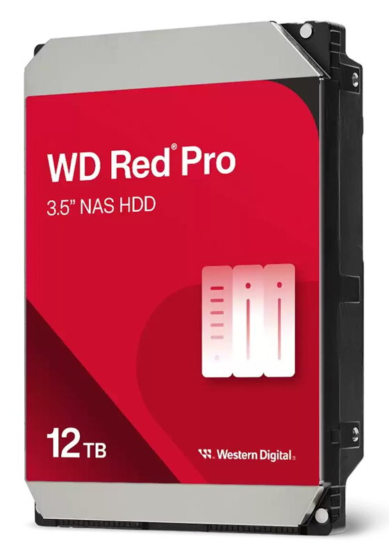 WD RED Pro 12TB / WD103KFBX / SATA 6Gb/s / Interní 3,5"/ 7200 rpm / 512MB