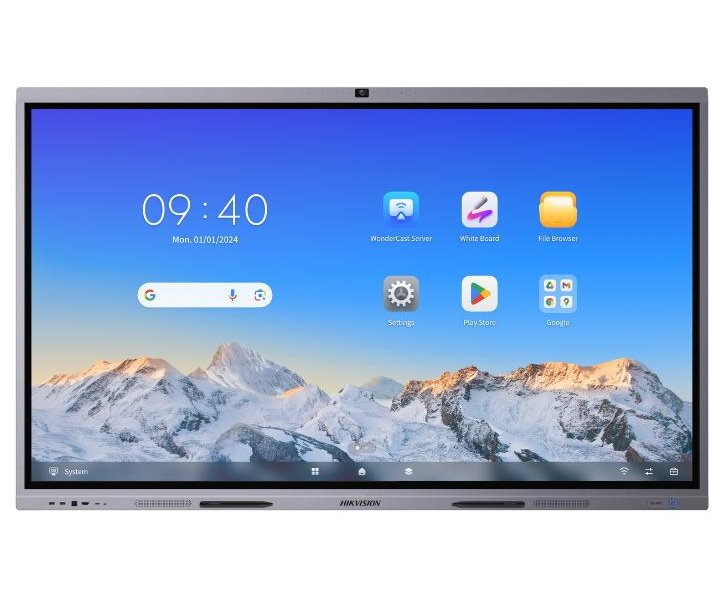 HIKVISION interaktivní dotykový panel 98", 4K, 50points ,Android 13 ,8+128GB,8 MP camera,8 microphone arrays,Google apps