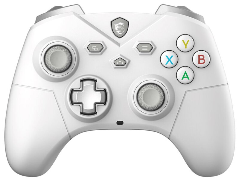 MSI gamepad FORCE GC300 Wireless White/ bezdrátový/ 2,4GHz/ Bluetooth/ USB-C/ pro PC, Android/ bílý MSI gamepad FORCE GC300 Wireless White/ bezdrátový/ 2,4GHz/ Bluetooth/ USB-C/ pro PC, Android/ bílý