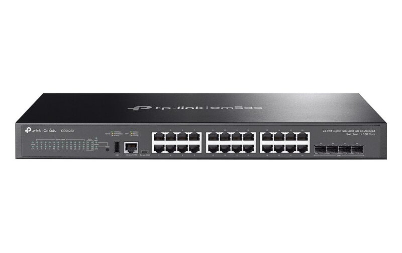 TP-Link SG5428X, Omada 24-Port Gigabit Lite L3 Switch, 24x GLAN, 4x 10GB SFP+, 1U