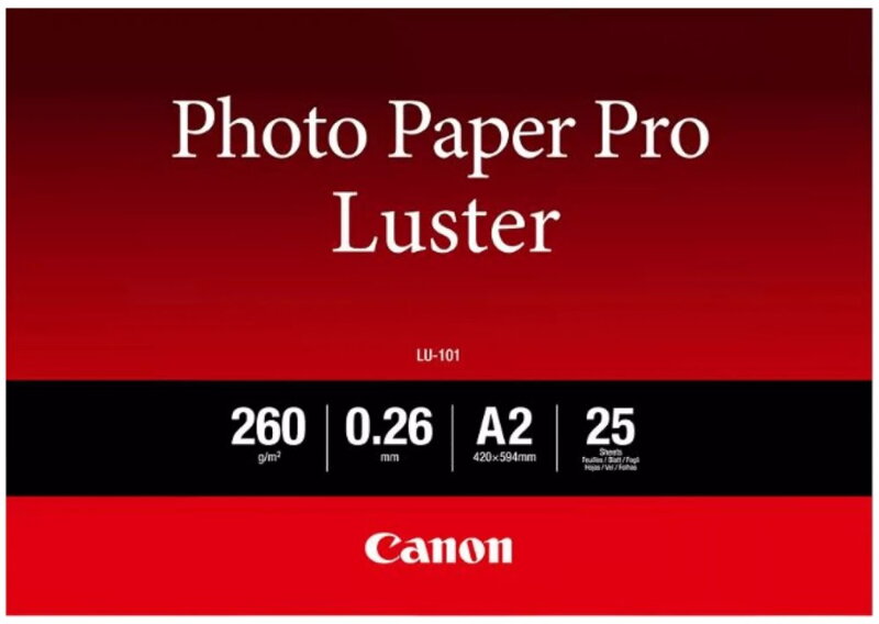 Canon fotopapír  LU-101   Luster A2 25 listů