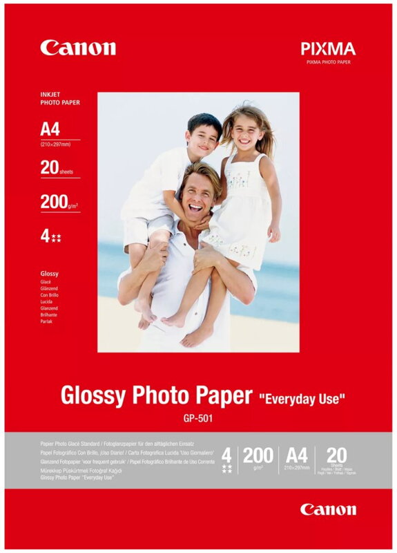 Canon fotopapír  GP-501  lesklý A4 20 listů