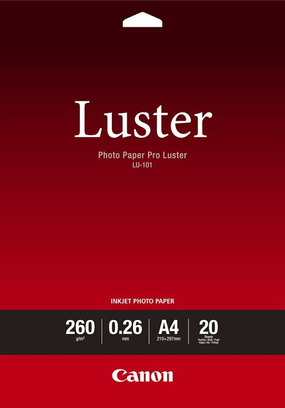 Canon fotopapír  LU-101 A4 20 listů Luster Paper