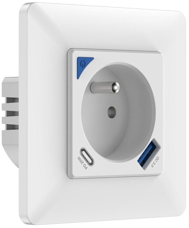 IMMAX NEO SMART chytrá vnitřní zásuvka s kolíkem (typ E)/ 16A/ 1x USB/ 1x USB-C/ PD 20W/ Zigbee/ LIDL/ TUYA IMMAX NEO SMART chytrá vnitřní zásuvka s kolíkem (typ E)/ 16A/ 1x USB/ 1x USB-C/ PD 20W/ Zigbee/ LIDL/ TUYA