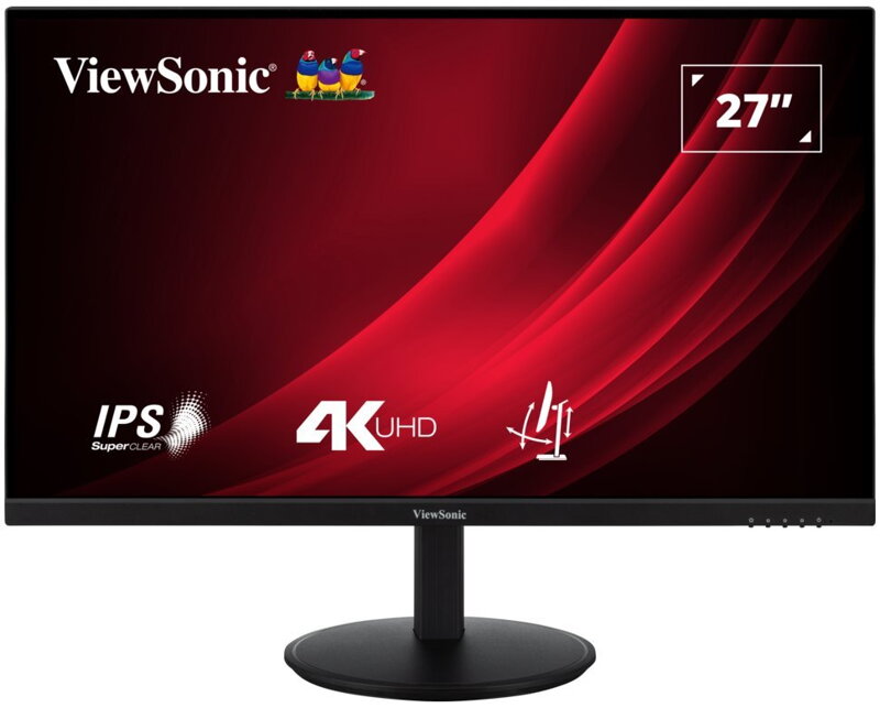 POŠKOZENÝ OBAL - ViewSonic VG2708-4K / 27"/ IPS/ 16:9/ 3840x2160/ 4ms/ 360cd/m2/ DP/ HDMI/ PIVOT /výškově nastavitelný