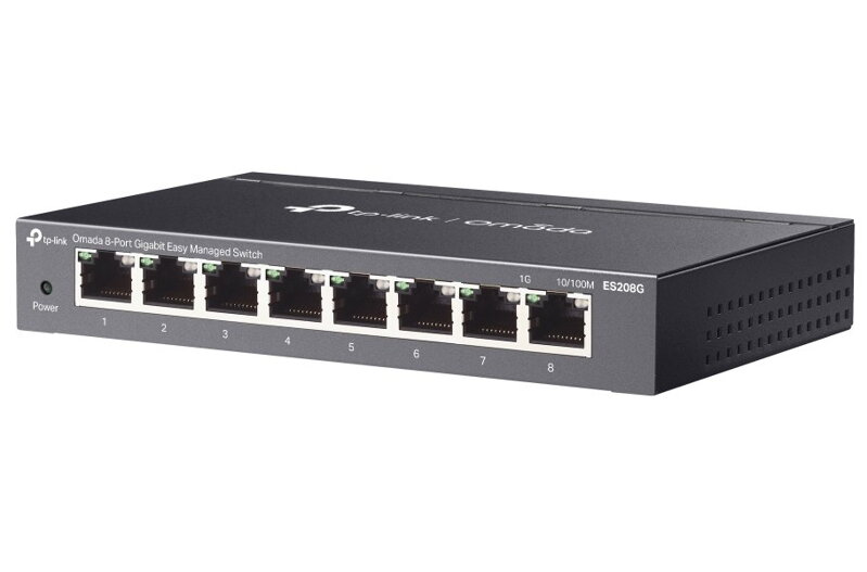 TP-Link ES208G, Omada 8-Port Gigabit Easy Managed Switch, 8x GLAN TP-Link ES208G, Omada 8-Port Gigabit Easy Managed Switch, 8x GLAN