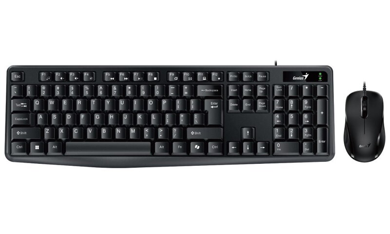 POŠKOZENÝ OBAL - GENIUS KM-170/ Drátový set/ Copilot/ USB/ černá/ CZ+SK layout POŠKOZENÝ OBAL - GENIUS KM-170/ Drátový set/ Copilot/ USB/ černá/ CZ+SK layout