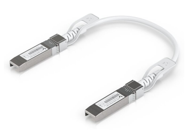 Ubiquiti DAC patch 25G - DAC kabel, SFP28, SFP+, SFP, rychlost 25/10/1 Gbit, bílý, délka 0,3m