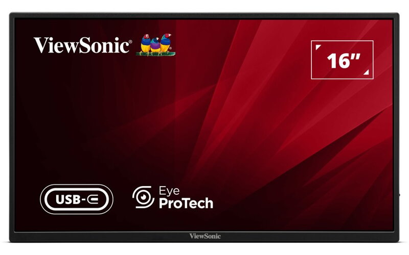 ViewSonic VA1650 16" 16:9 1920 x 1080 SuperClear® IPS přenosný monitor, HDMI,2 USB type C, ochranný obal ViewSonic VA1650 16" 16:9 1920 x 1080 SuperClear® IPS přenosný monitor, HDMI,2 USB type C, ochranný obal
