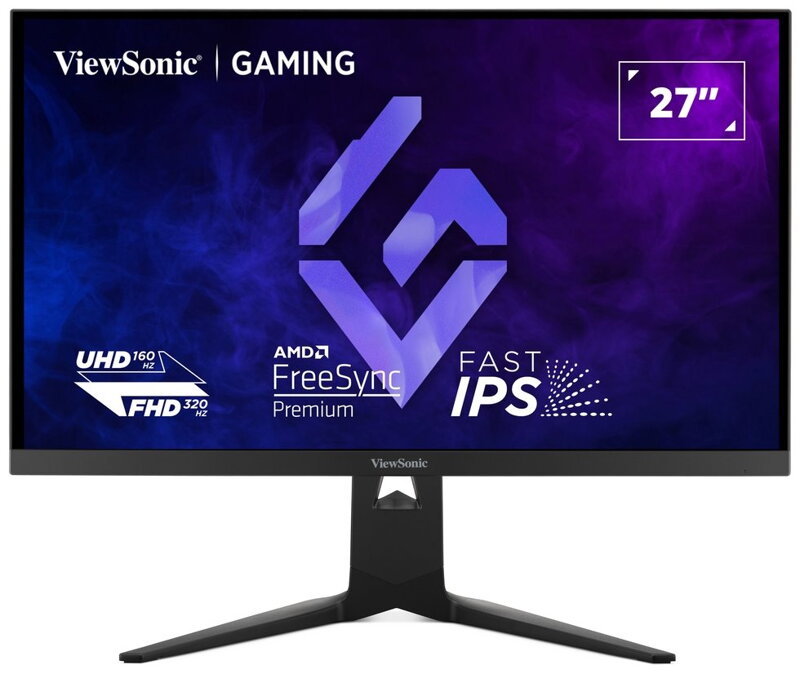ViewSonic XG275D1-4K 27" 16:9  IPS,1920 x 1020 @320Hz 3840 x 2160 @160Hz, 0.5ms MPRT,2 HDMI, DP, USB-C, výš. nast.
