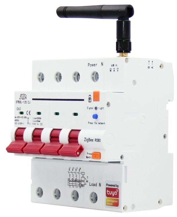 IMMAX NEO SMART jistič 3P+N 10-63A s proudovým chráničem, měření spotřeby, Zigbee 3.0, TUYA IMMAX NEO SMART jistič 3P+N 10-63A s proudovým chráničem, měření spotřeby, Zigbee 3.0, TUYA