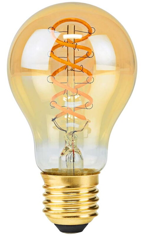NEDIS LED žárovka E27/ A60/ 3,8 W/ 220 V/ 250 lm/ 2100 K/ stmívatelná/ extra teplá bílá/ retro styl