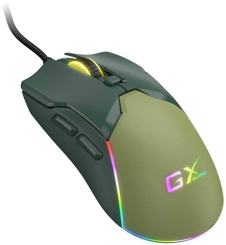 GENIUS GX GAMING Scorpion M700 Army Green/ drátová/ RGB podsvícení/ 800-7200 dpi/ USB/ 6tlačítek/ zelená GENIUS GX GAMING Scorpion M700 Army Green/ drátová/ RGB podsvícení/ 800-7200 dpi/ USB/ 6tlačítek/ zelená