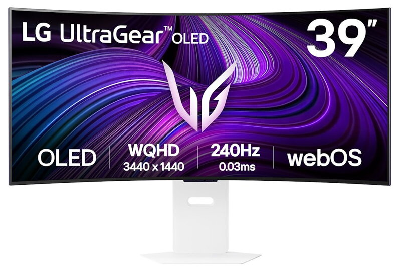 LG monitor zakřivený 39GX90SA-W 39 " OLED/3440x1440/21:9/275cd/m2/240 HZ/0,03ms/ DP/HDMI/USB-C/LAN/7Wx2/výškově stav. LG monitor zakřivený 39GX90SA-W 39 " OLED/3440x1440/21:9/275cd/m2/240 HZ/0,03ms/ DP/HDMI/USB-C/LAN/7Wx2/výškově stav.