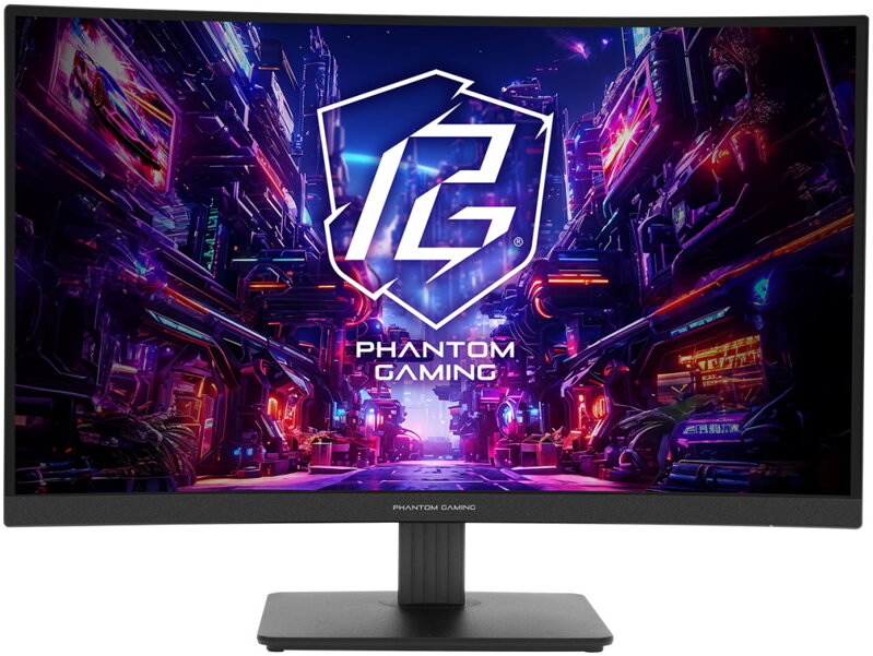Phantom Gaming by Asrock monitor zakřivený PG27QRT1B 27"/VA/2560x1440/180Hz/300cd/m2/1ms/HDMI/DP/speaker Phantom Gaming by Asrock monitor zakřivený PG27QRT1B 27"/VA/2560x1440/180Hz/300cd/m2/1ms/HDMI/DP/speaker