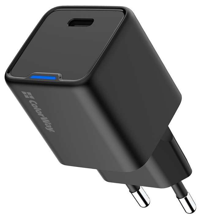 COLORWAY 1x USB-C/ síťová nabíječka/ GaN/ PD/ PPS/ 25W/ Černá COLORWAY 1x USB-C/ síťová nabíječka/ GaN/ PD/ PPS/ 25W/ Černá
