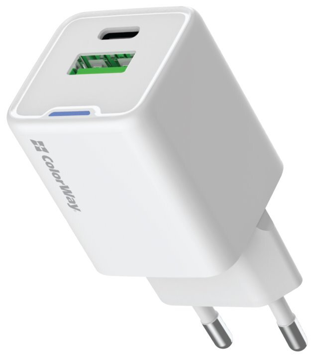 COLORWAY 1x USB-C/ síťová nabíječka/ GaN/ PD/ PPS/ QC/ 35W/ Bílá COLORWAY 1x USB-C/ síťová nabíječka/ GaN/ PD/ PPS/ QC/ 35W/ Bílá