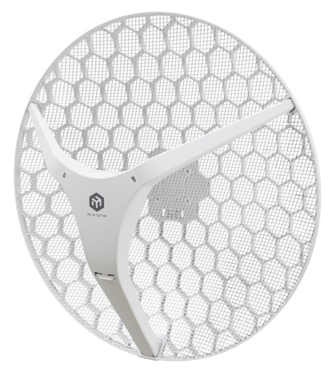 MikroTik LHG 5 XL ax, outdoor klient, anténa 27 dBi, 7°, GbE, 802.11a/n/ac/ax, L3 (5GHz)