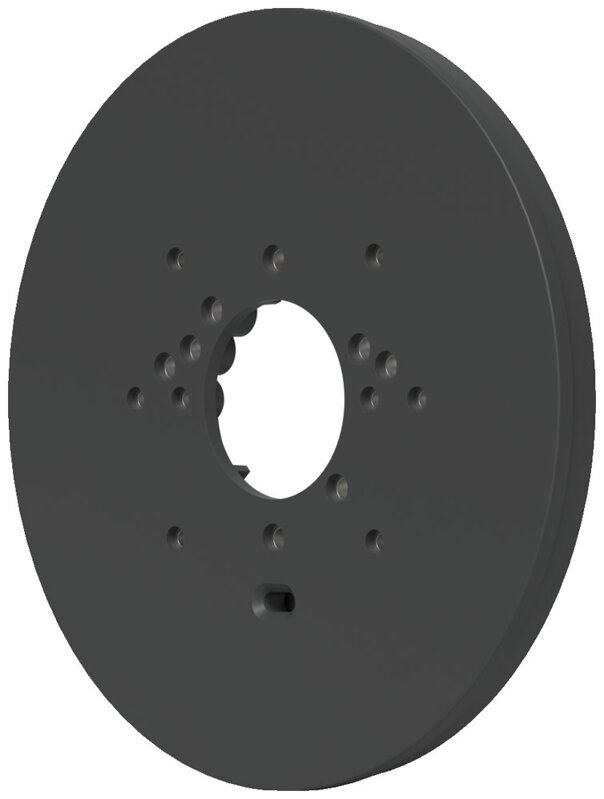 Ubiquiti UniFi Gang Box Mounting Plate B - Instalační deska na zeď pro kamery UniFi Pro, Bullet, Dome,Turret, PTZ, černá