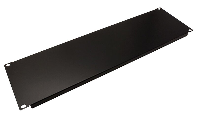 XtendLan 3U záslepka 19", černá, kovová
