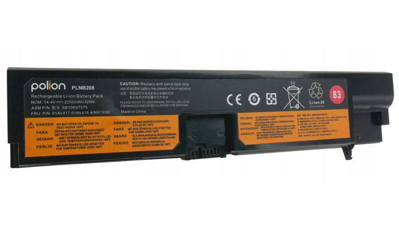 TRX baterie Polion/ 2200 mAh/ 14.4V/ pro Lenovo ThinkPad E570, E570C, E575/ neoriginální