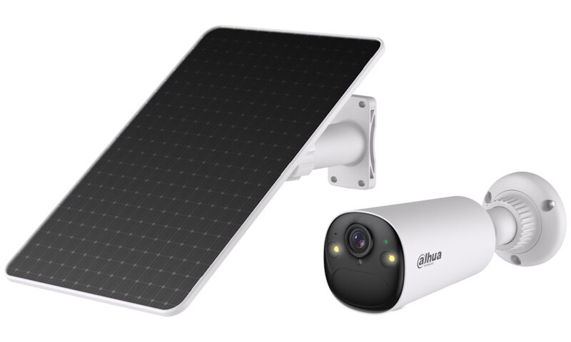 DAHUA IP kamera KIT/BF4CP-0210B/ bullet/ Wi-Fi/ 4Mpix/ objektiv 2,1mm/ H.265/ krytí IP66/ IR až 20m + 8W solární panel