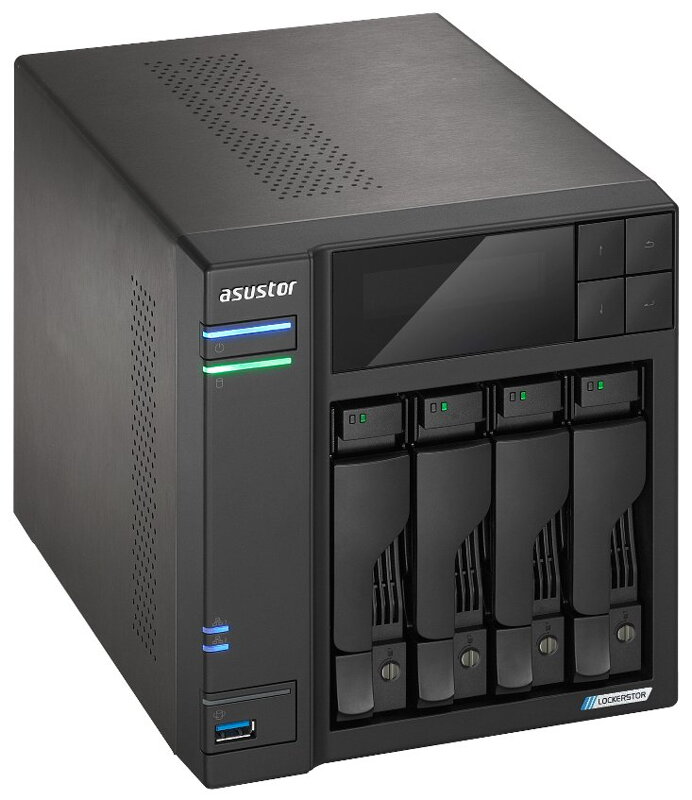 Asustor NAS AS6704T v2 / 4x 2,5"/3,5" SATA III/ Celeron N5105 2.0 GHz/ 4GB/ 2x 5GbE/ 4x M.2/ 2x USB 3.2/ HDMI