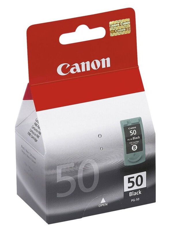 Canon inkoustová náplň PG-50Bk/ černá