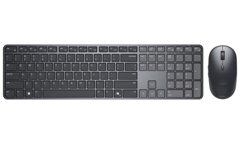 DELL KM726 bezdrátová klávesnice a myš UA/ ukrajinská - černá