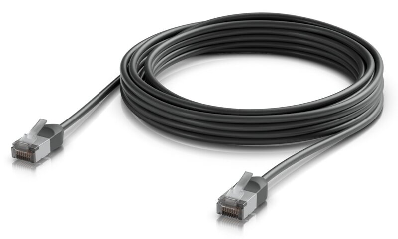 Ubiquiti UniFi Premium Patch Cable Outdoor 5m - Patch kabel, Cat6a, venkovní, černý, 5m