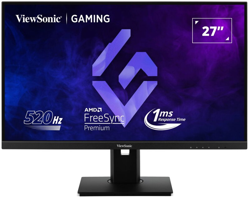 ViewSonic XG2737 27" 16:9 1920 x 1080 SuperClear® IPS, 180Hz, 1ms MPRT, 520Hz, 2 HDMI, DP, HDR10,  výškově nastavitelný