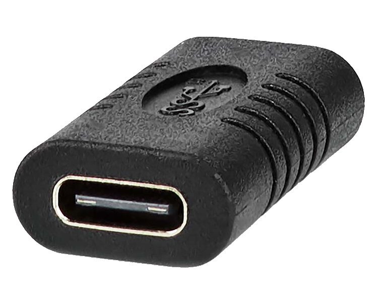 NEDIS USB-C adaptér/ USB 3.2 Gen 2/ USB-C zásuvka/ USB-C zásuvka/ 10 Gbps/ BOX/ černý