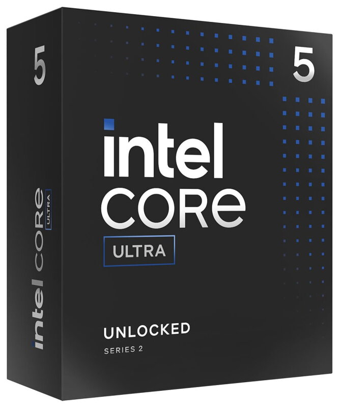 INTEL Core Ultra 5 250KF PLUS / Arrow Lake / LGA1851 / max. 5,3GHz / 6P+4E/10T / TDP 121W / bez VGA / BOX bez chlad.