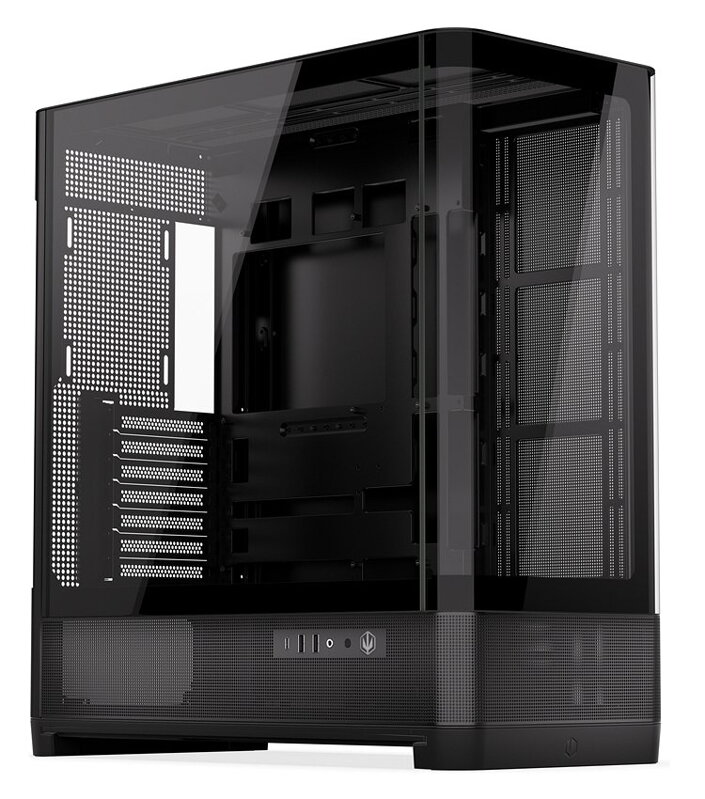 Endorfy skříň Aquarius 8000 Flex / ATX / až 10 fans / USB 3.0 / USB-C / panoramatická / zaoblené sklo / černá