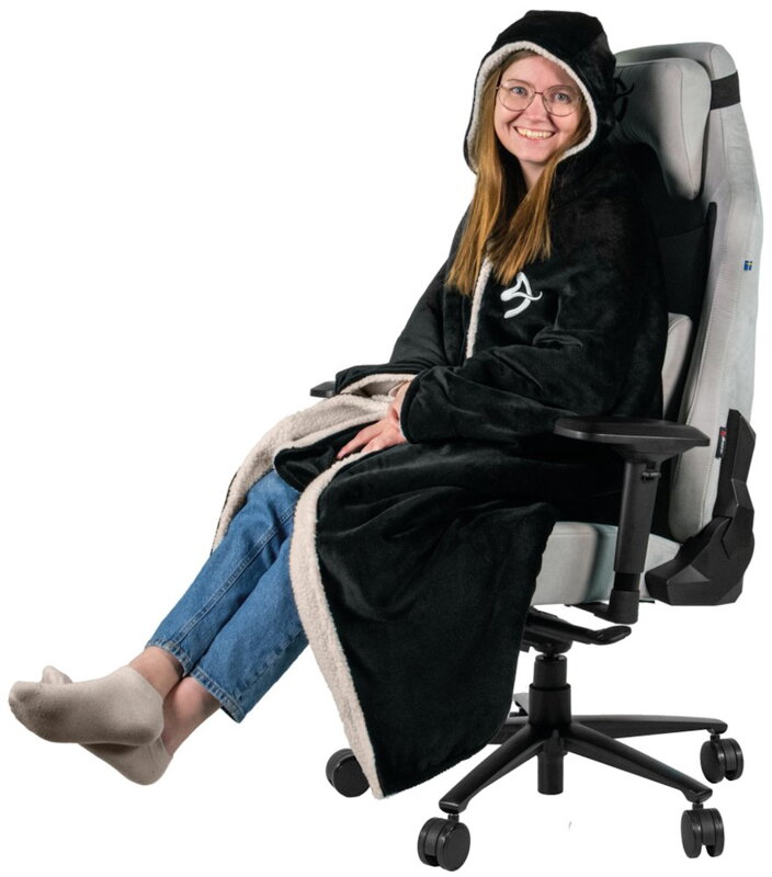 AROZZI Chair Blanket Black/ univerzální hřejivá deka pro herní a kancelářské židle/ černá