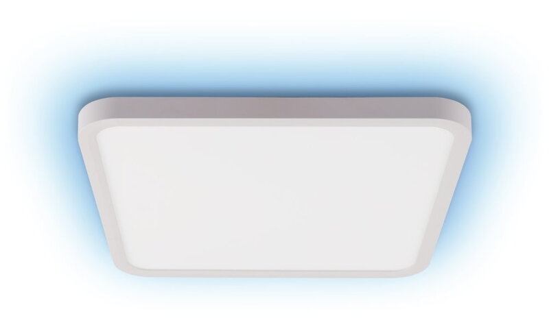 OPRAVENÉ - IMMAX NEO LITE TUDO SMART stropní svítidlo s RGB podsvícením 40x40cm, 50W Wi-Fi bílá, TUYA