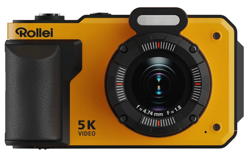 Rollei Sportsline 64 Pro/ 21 MPix/ 18x digital zoom/ 2,88 IPS LCD/ 5K video/ EIS Stabilizace/ 8m IP68/ Oranžový