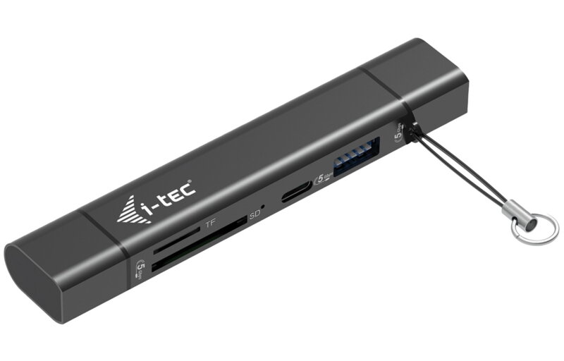 i-tec USB-C/USB-A Dongle SD, TF and 2x USB (1x USB-A, 1x USB-C)