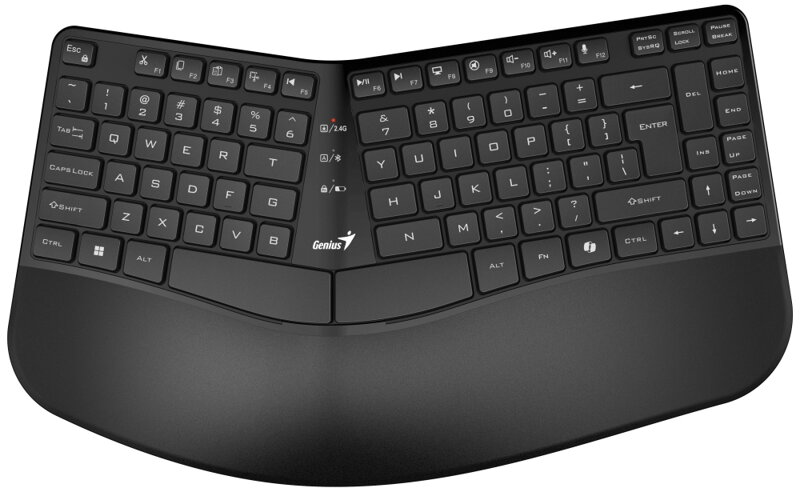 GENIUS Ergo KB-7000BT Wireless/ duální BT+2,4GHz/ Copilot/ USB/ černá/ CZ+SK layout